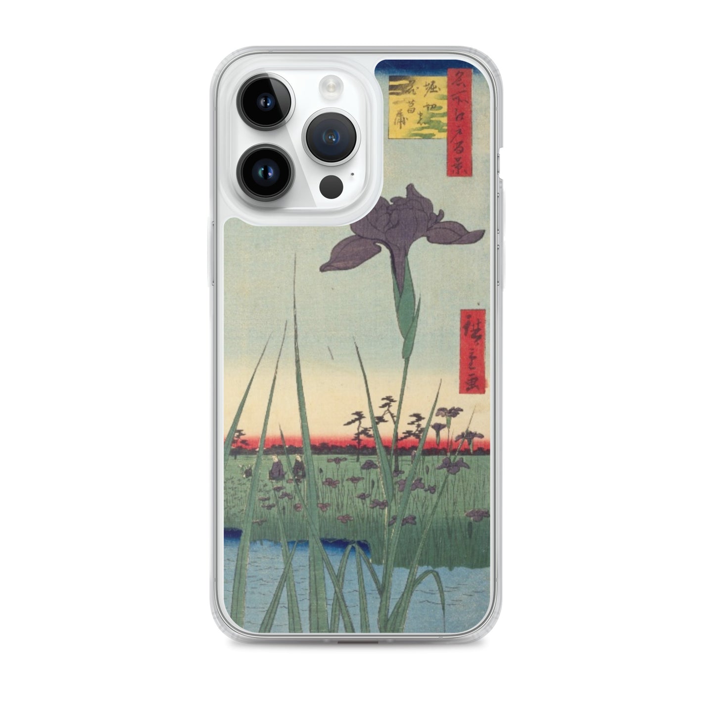 大正レトロ あやめ iPhoneケース
