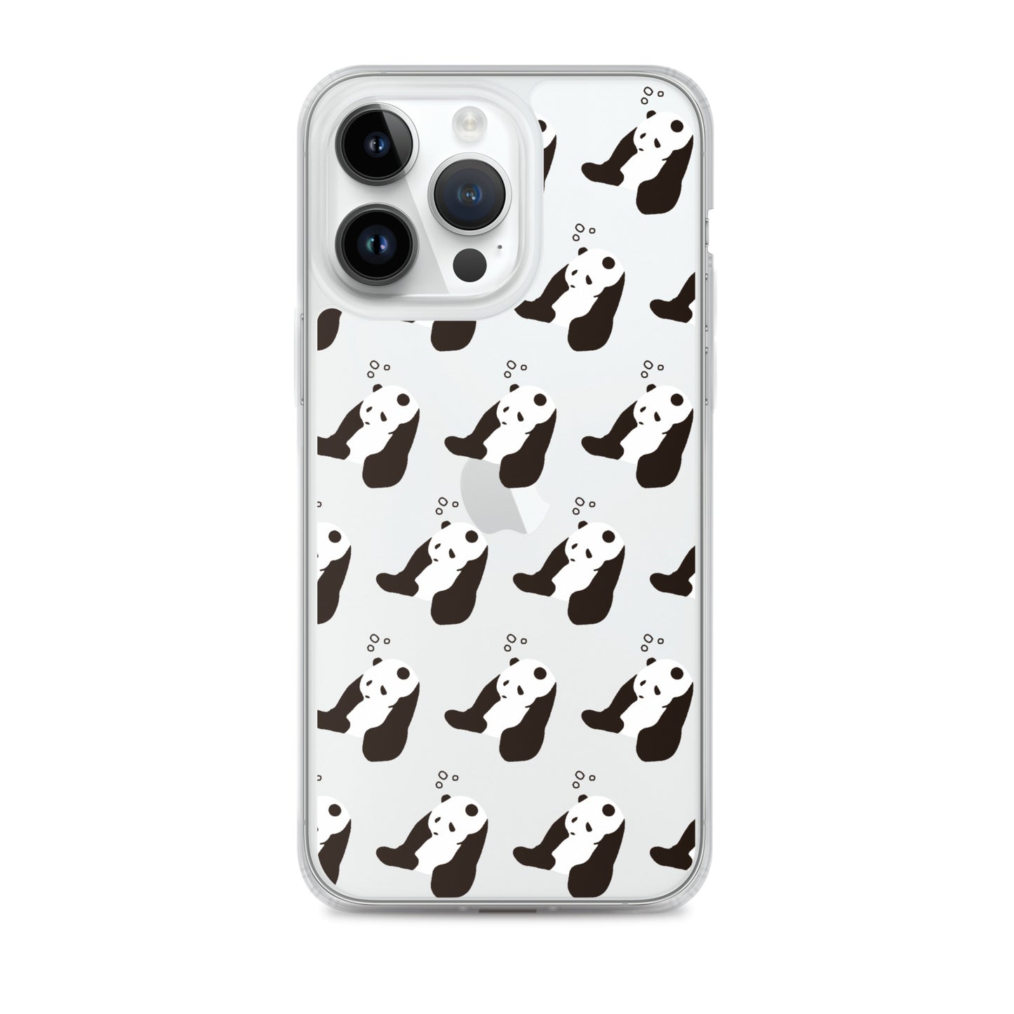 パンダ 眠たい iPhoneケース(斜め)