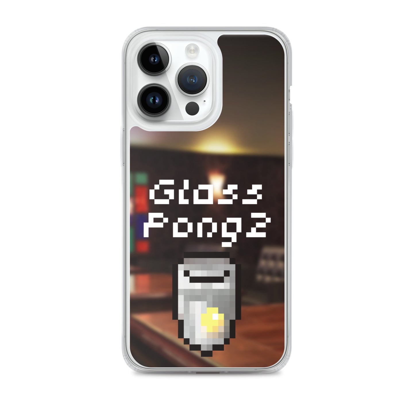 Glass Pong2 dot iPhoneケース(背景あり)