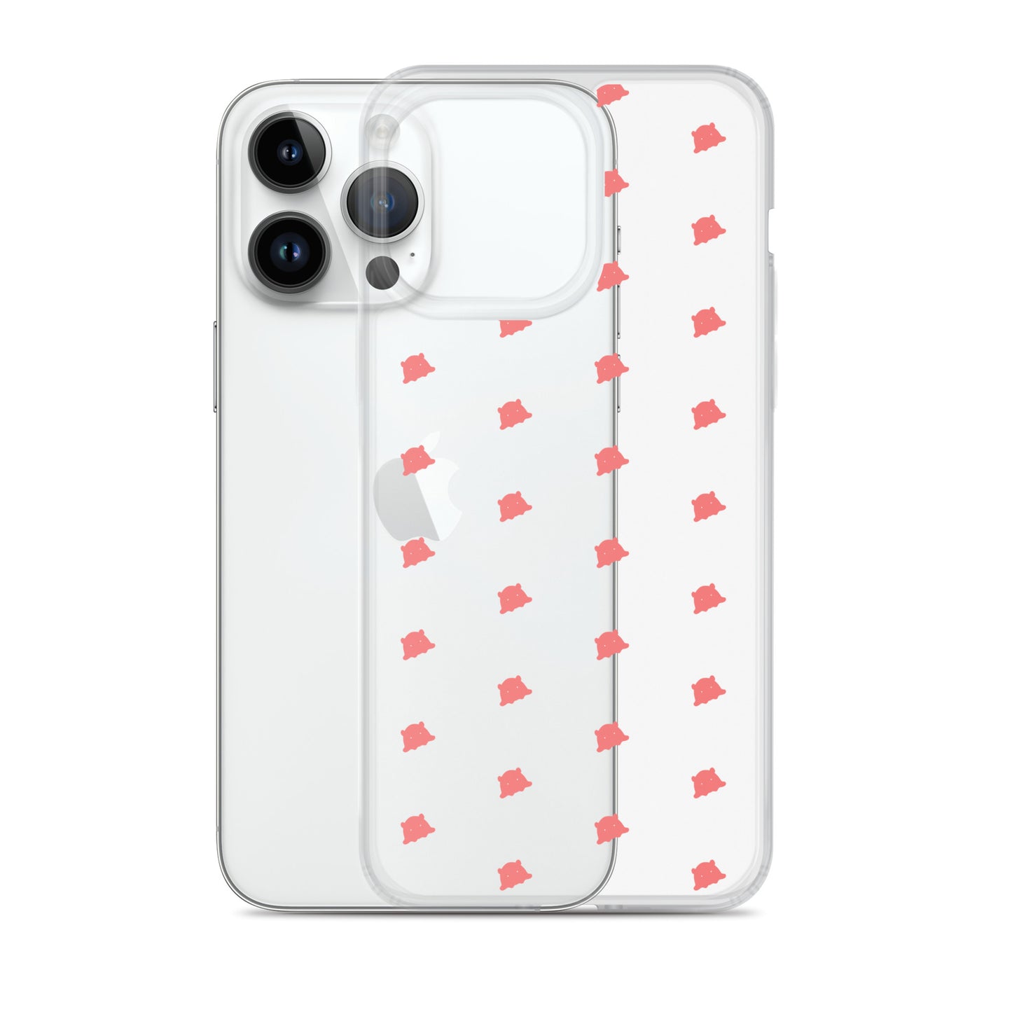 めんだこシルエットパターンiPhoneケース