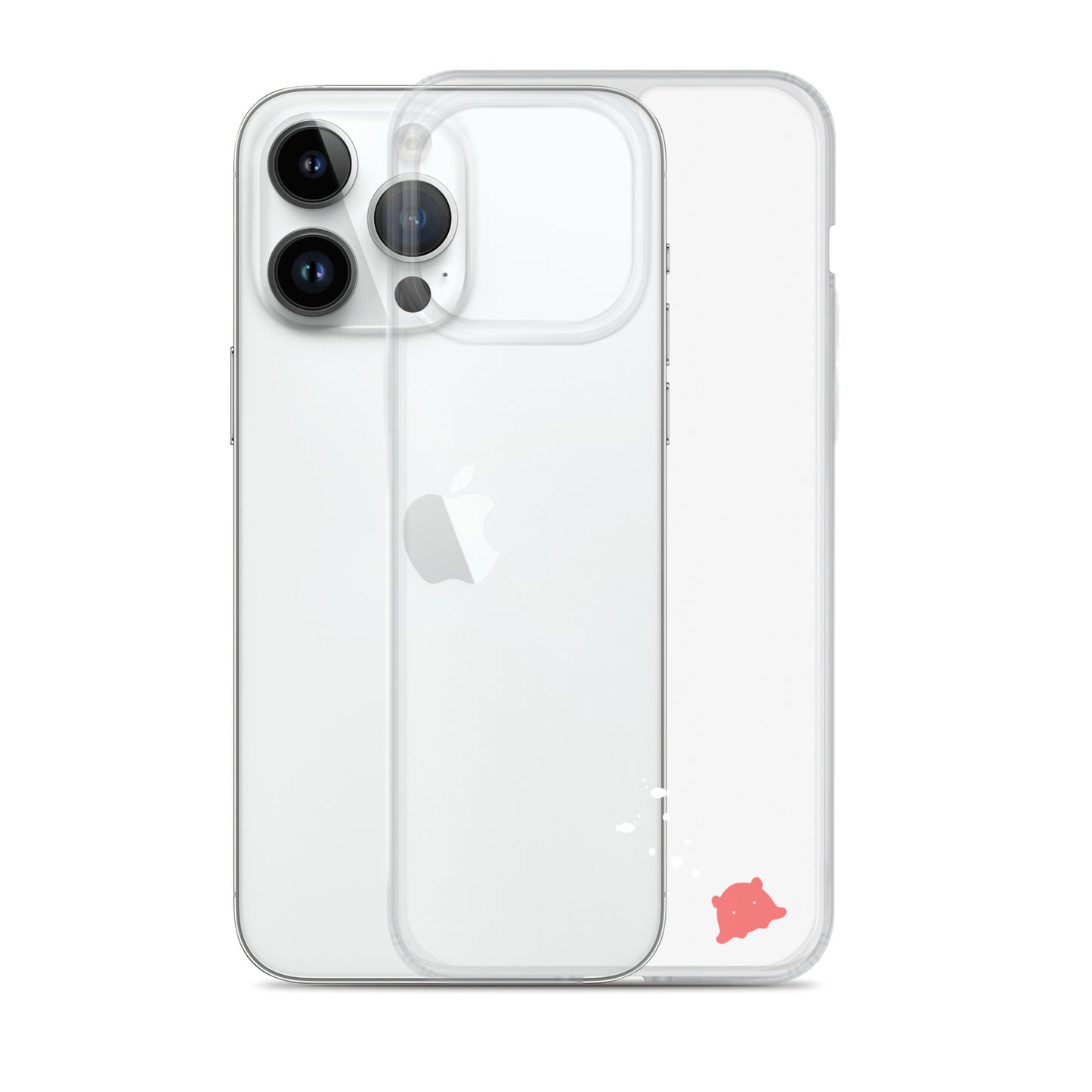 めんだこ&おさかなシルエット iPhoneケース