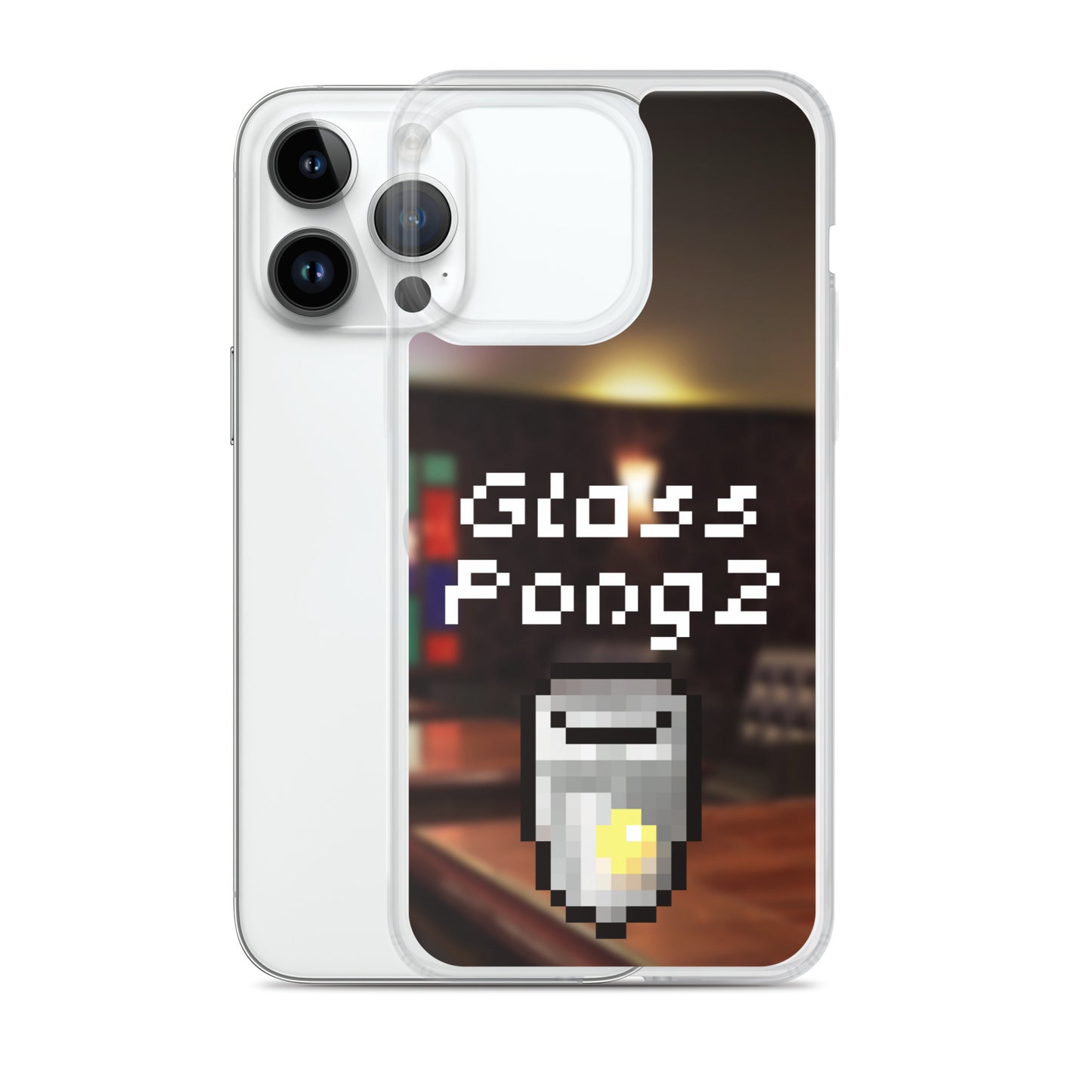 Glass Pong2 dot iPhoneケース(背景あり)