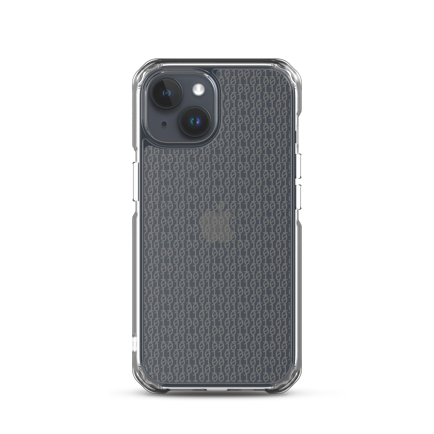 物質をデジタル出力すると。(カラー:クリア)2進数iPhoneケース