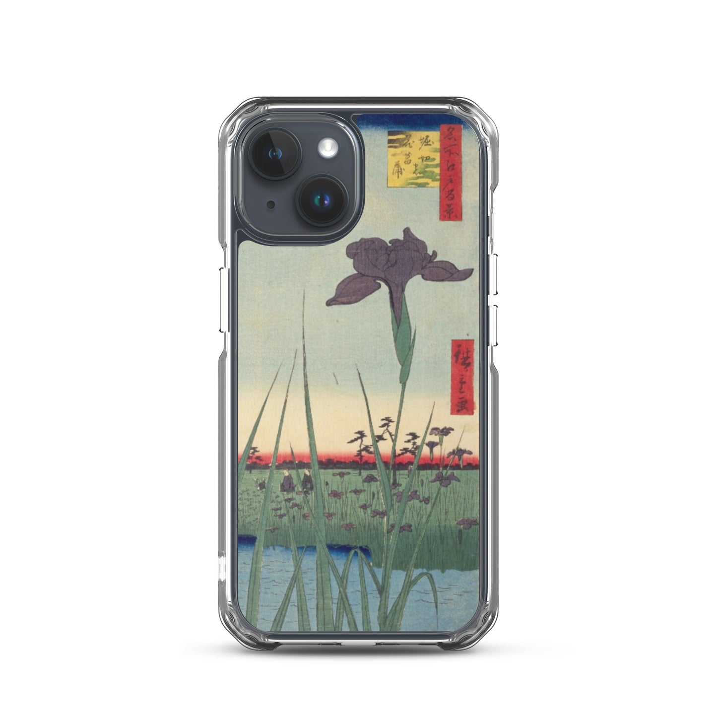 大正レトロ あやめ iPhoneケース
