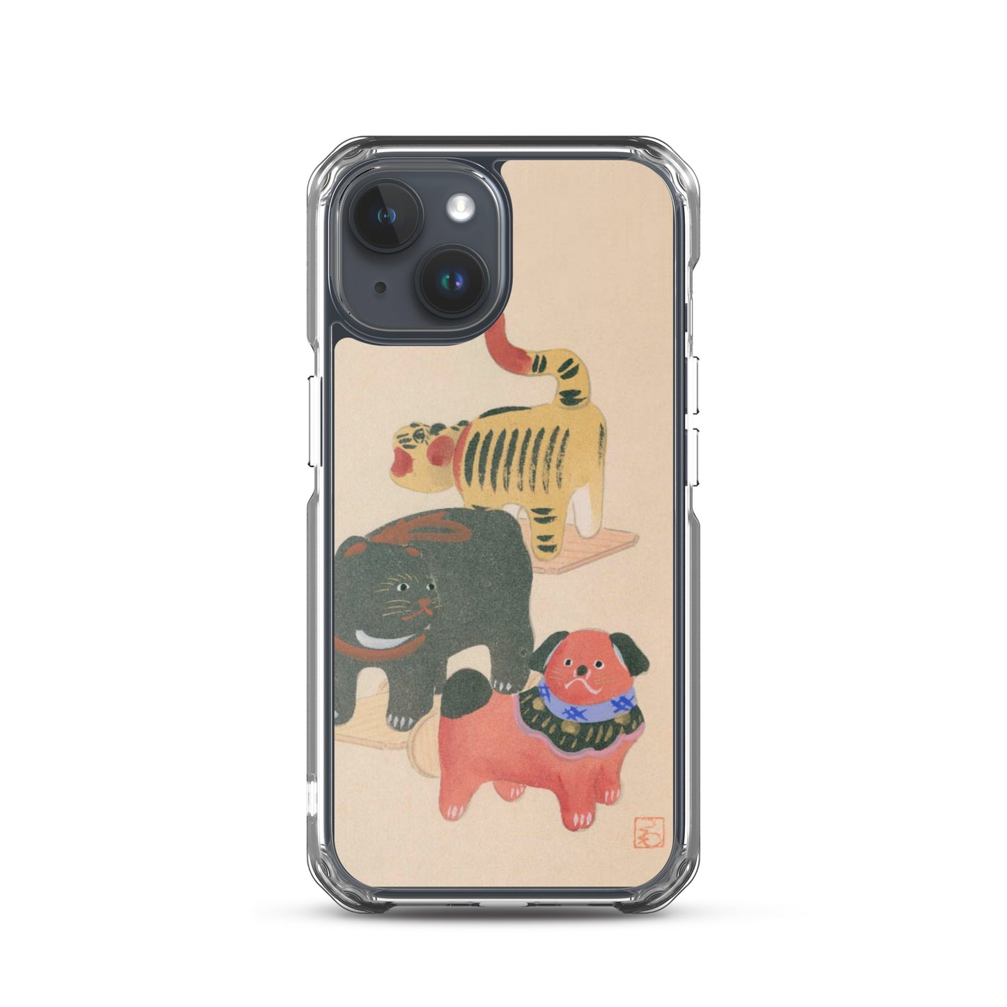 大正レトロ おもちゃ柄 iPhoneケース