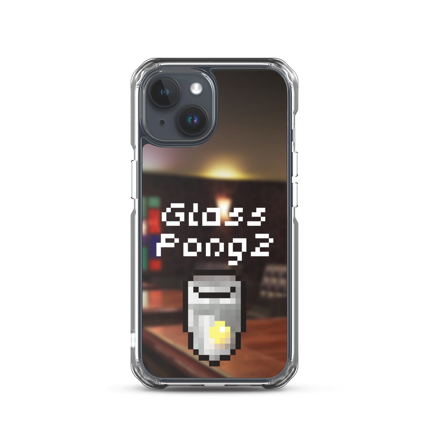 Glass Pong2 dot iPhoneケース(背景あり)