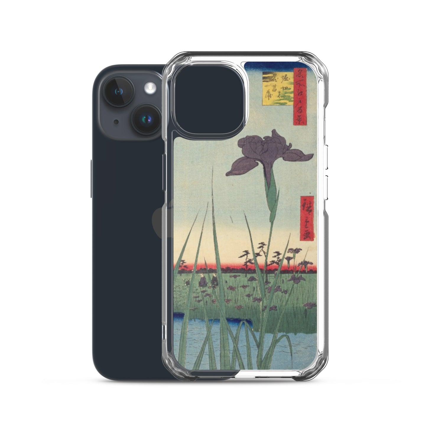 大正レトロ あやめ iPhoneケース