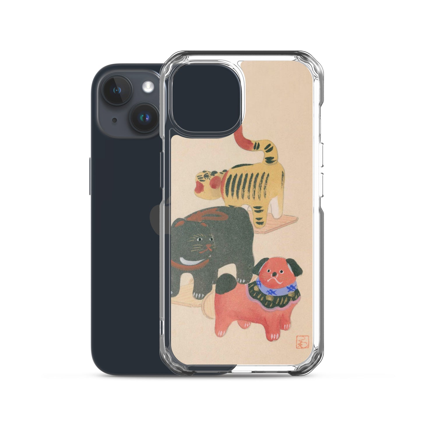大正レトロ おもちゃ柄 iPhoneケース