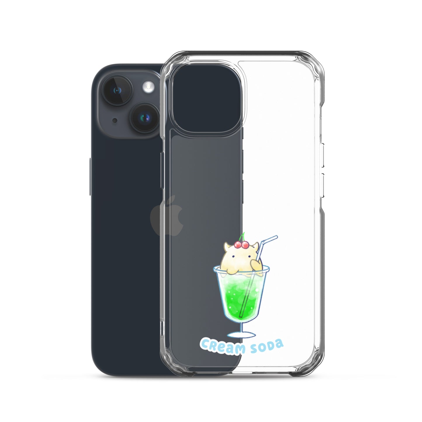 めんだこクリームソーダ スマホケース
