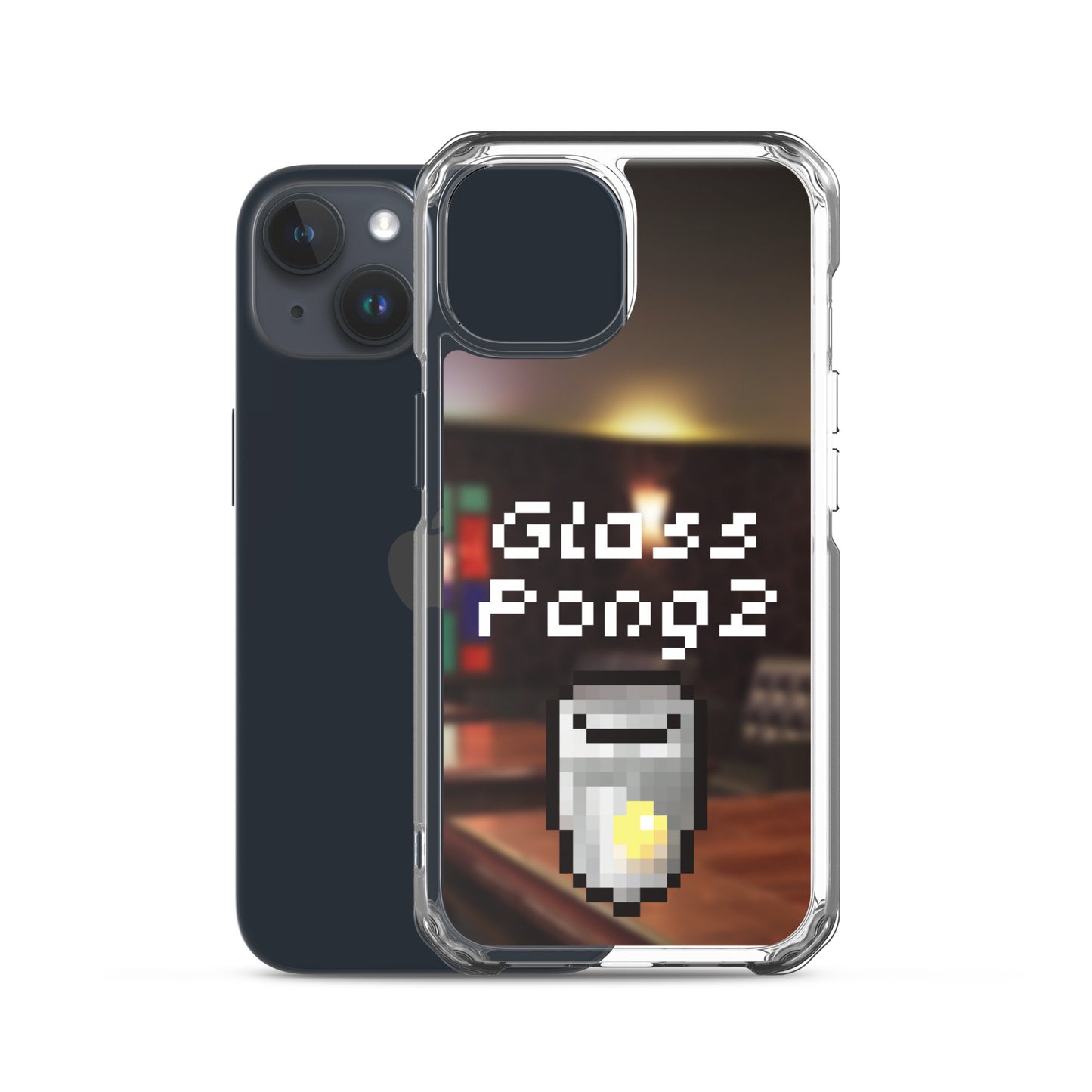 Glass Pong2 dot iPhoneケース(背景あり)