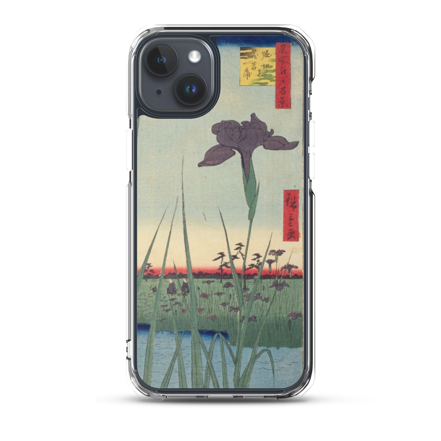 大正レトロ あやめ iPhoneケース
