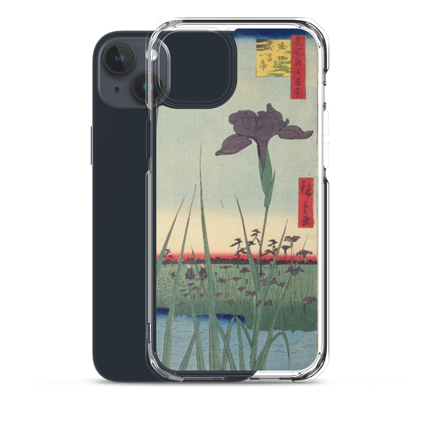 大正レトロ あやめ iPhoneケース