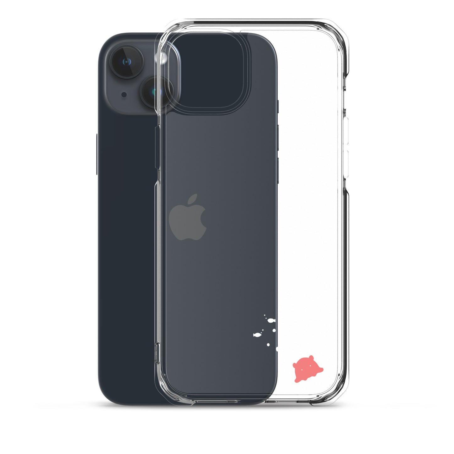 めんだこ&おさかなシルエット iPhoneケース