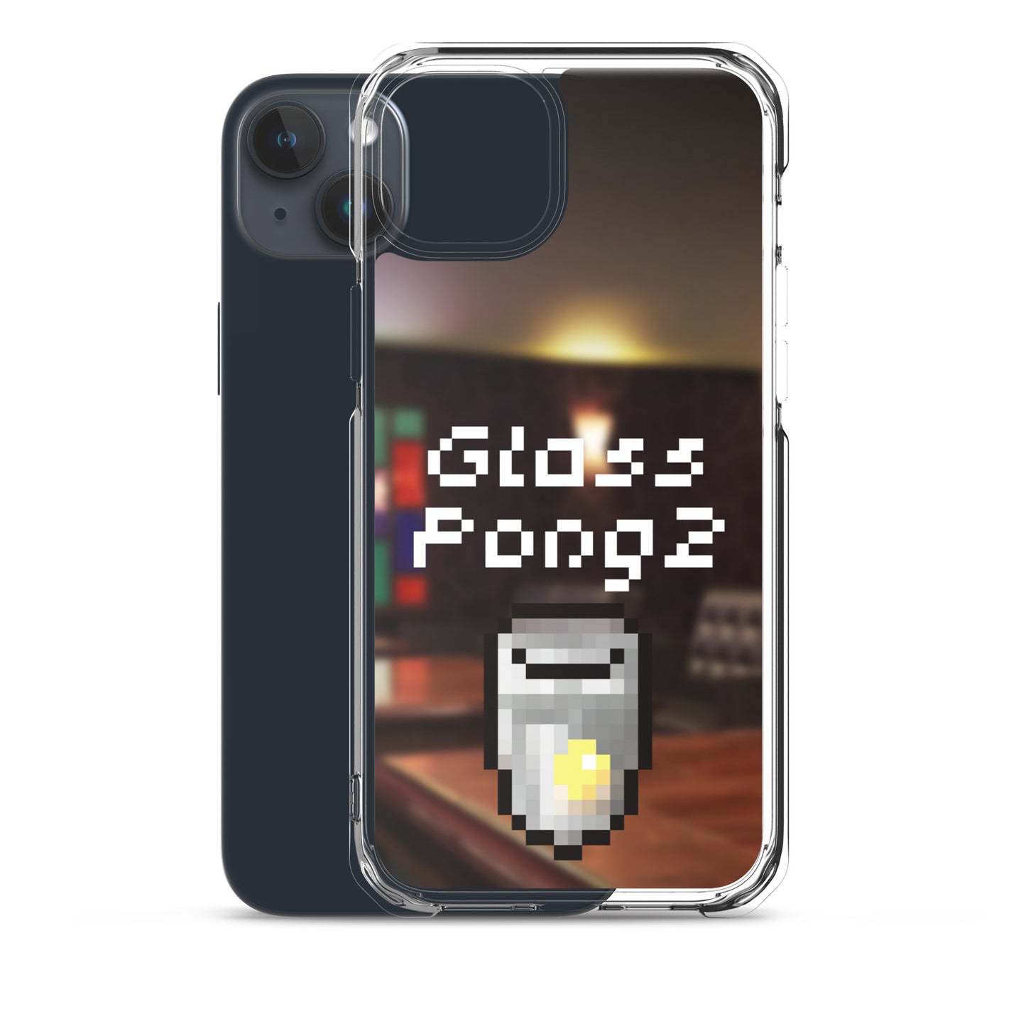 Glass Pong2 dot iPhoneケース(背景あり)