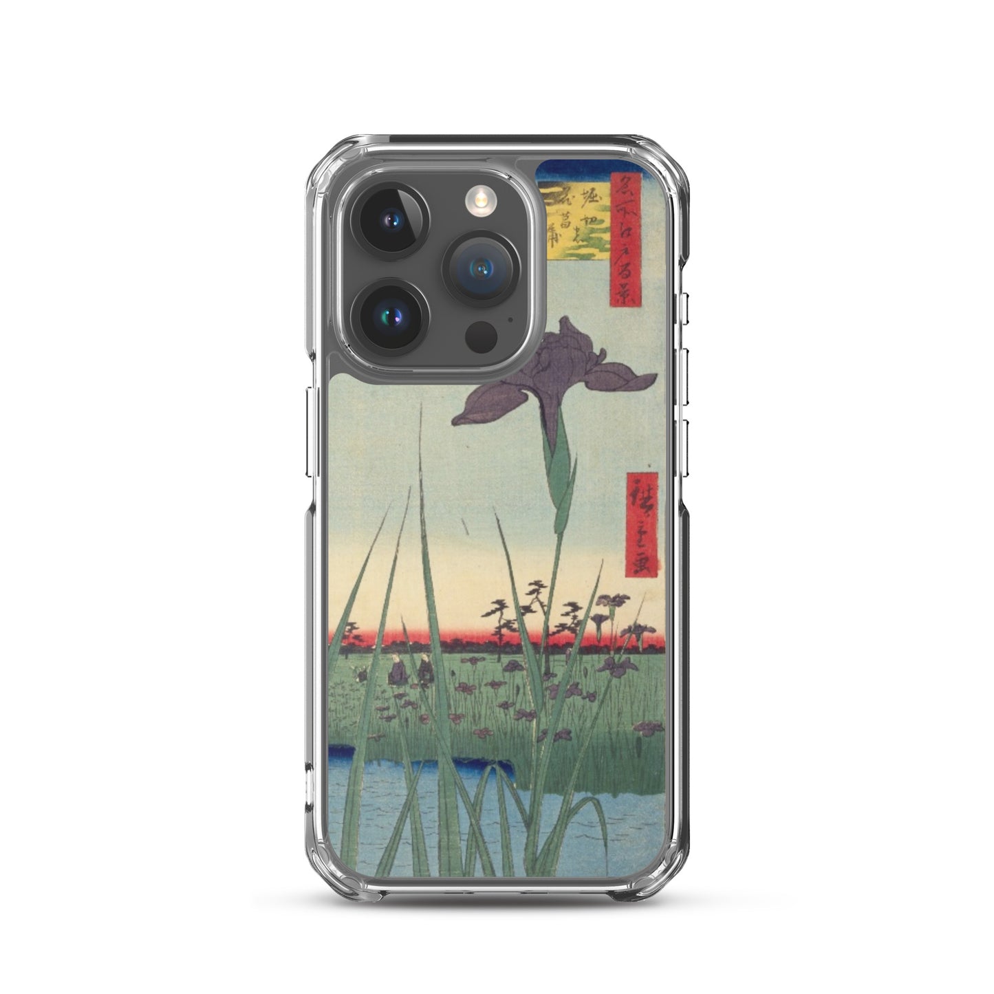 大正レトロ あやめ iPhoneケース