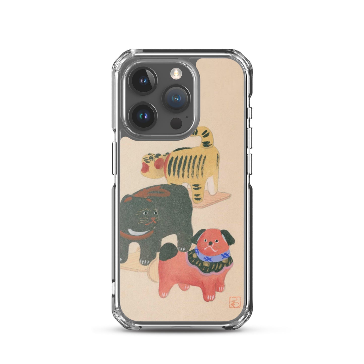 大正レトロ おもちゃ柄 iPhoneケース