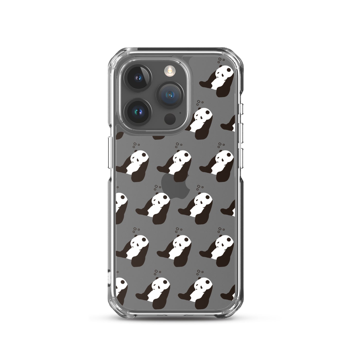 パンダ 眠たい iPhoneケース(斜め)
