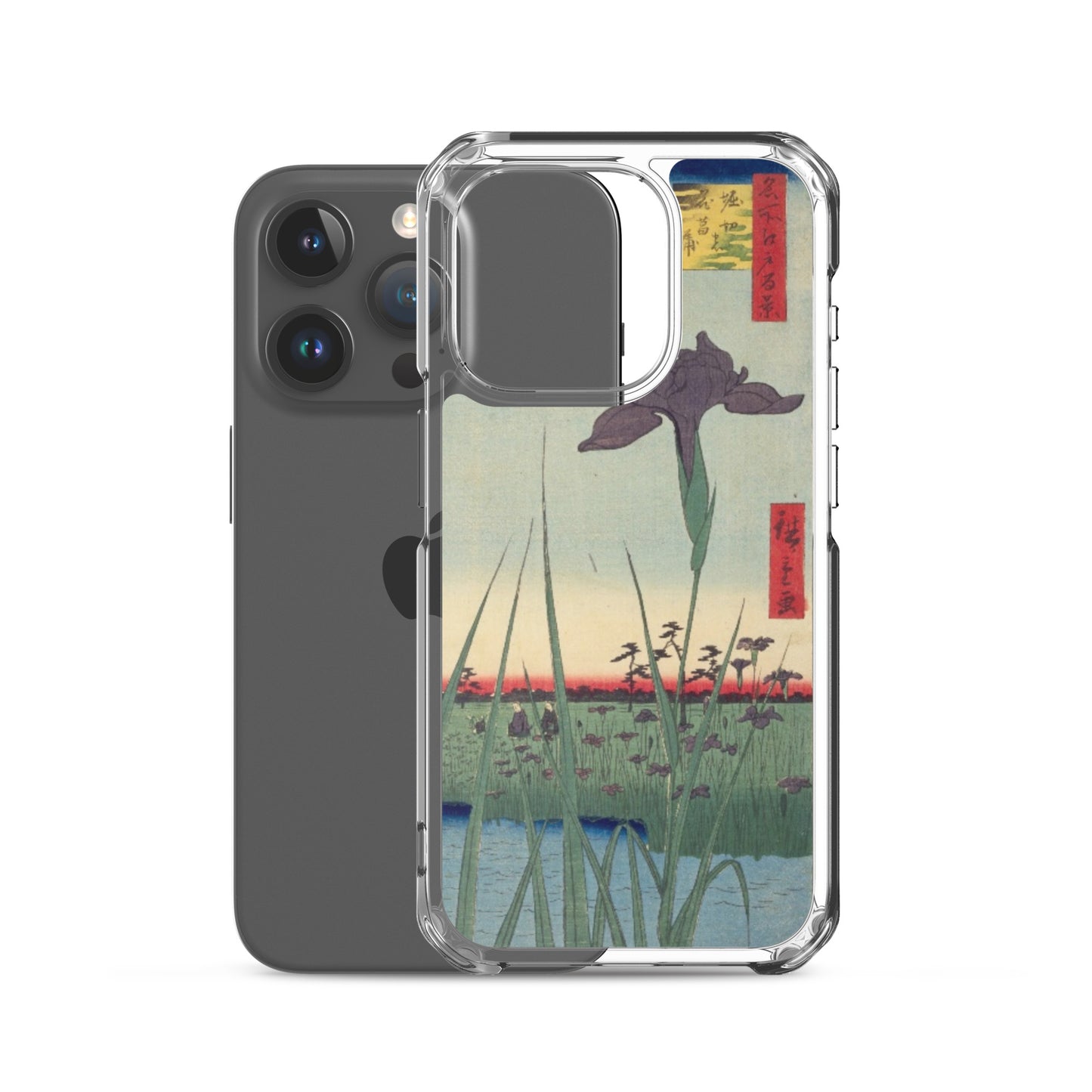大正レトロ あやめ iPhoneケース