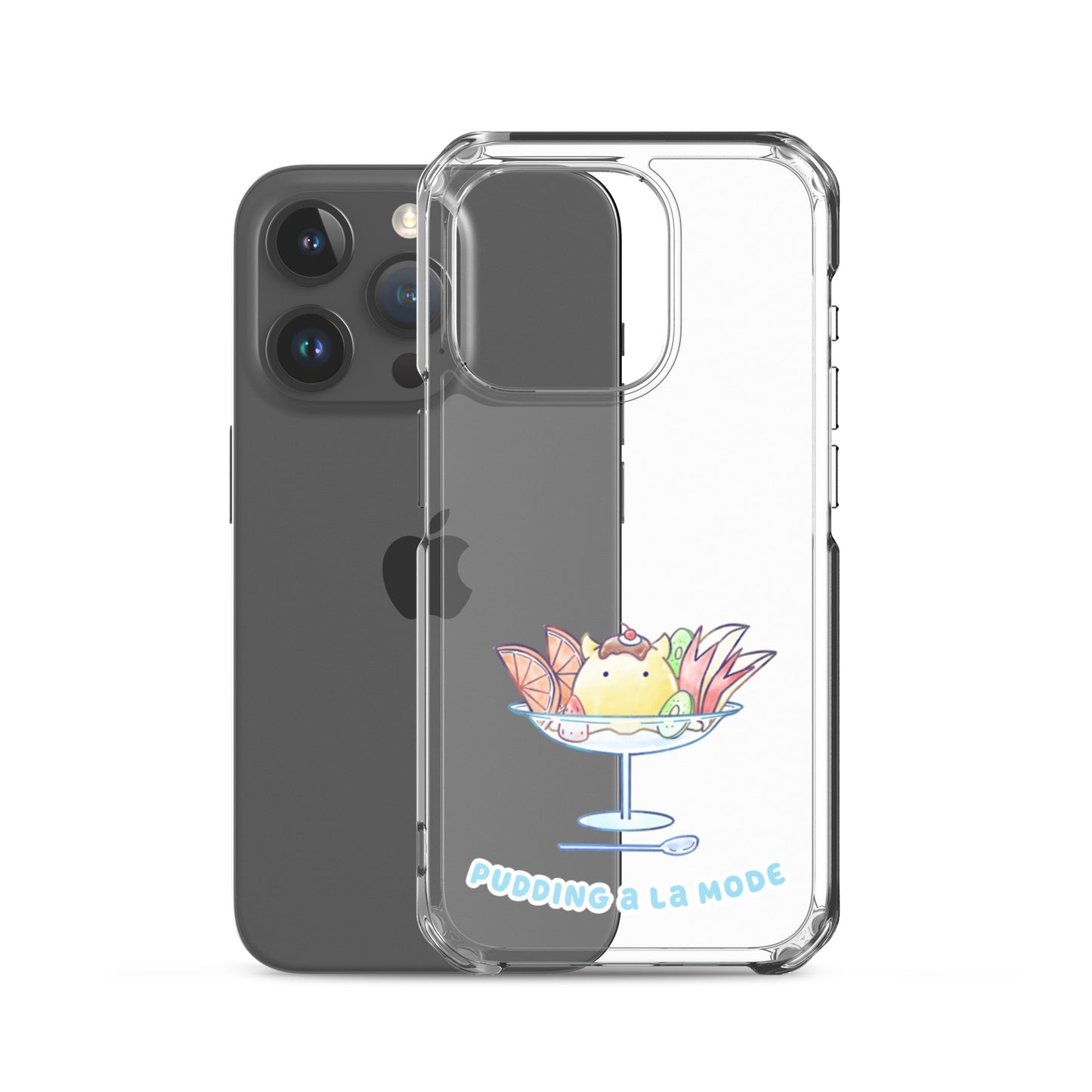めんだこプリンアラモード スマホケース