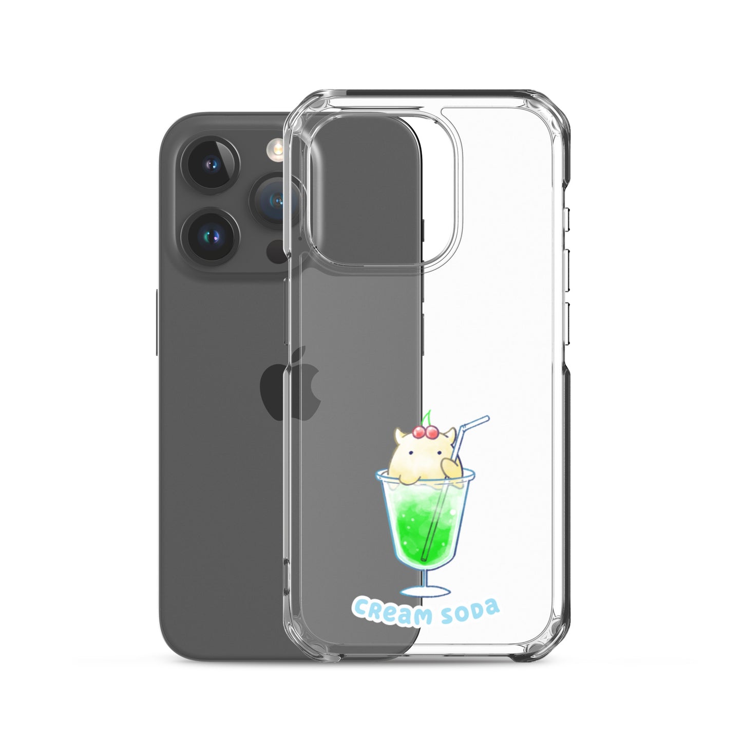 めんだこクリームソーダ スマホケース