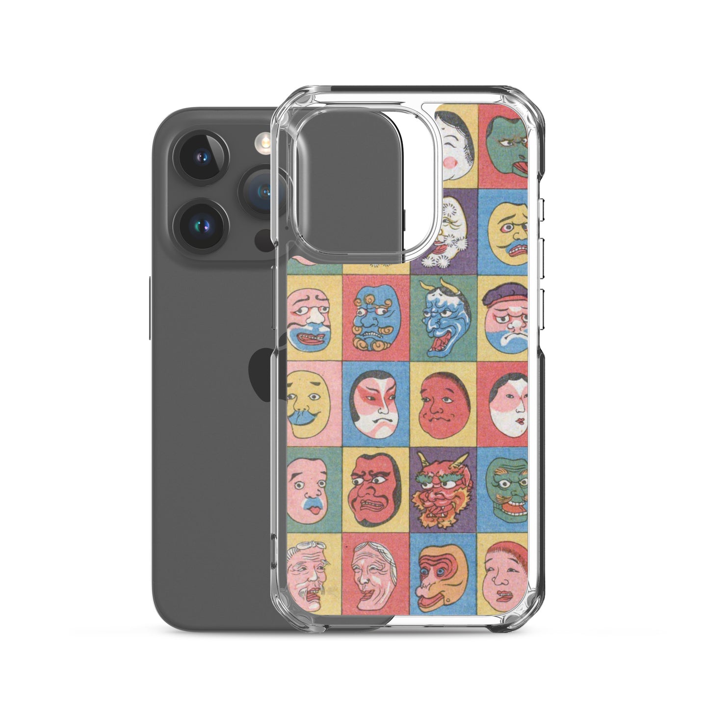 大正レトロ お面 iPhoneケース