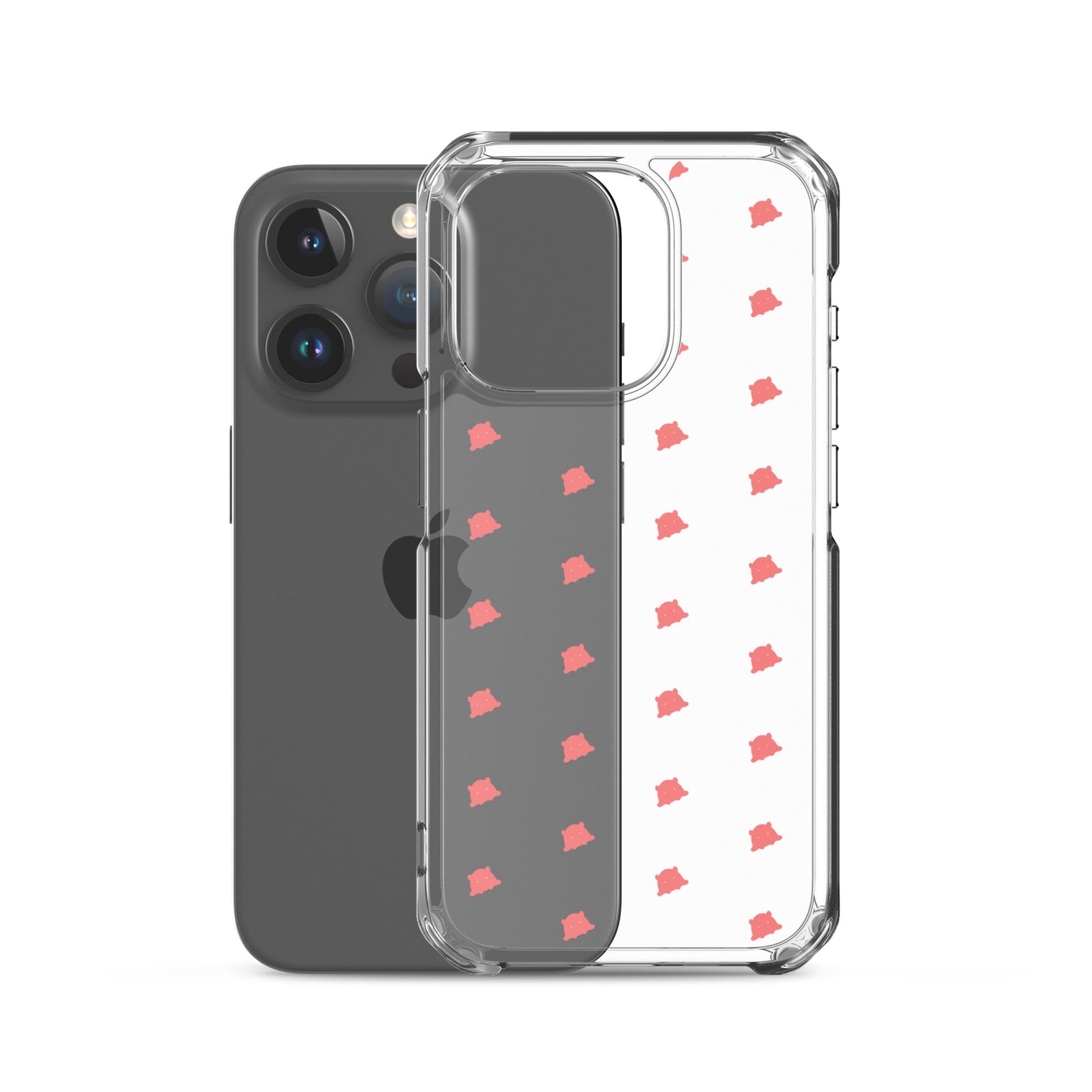 めんだこシルエットパターンiPhoneケース