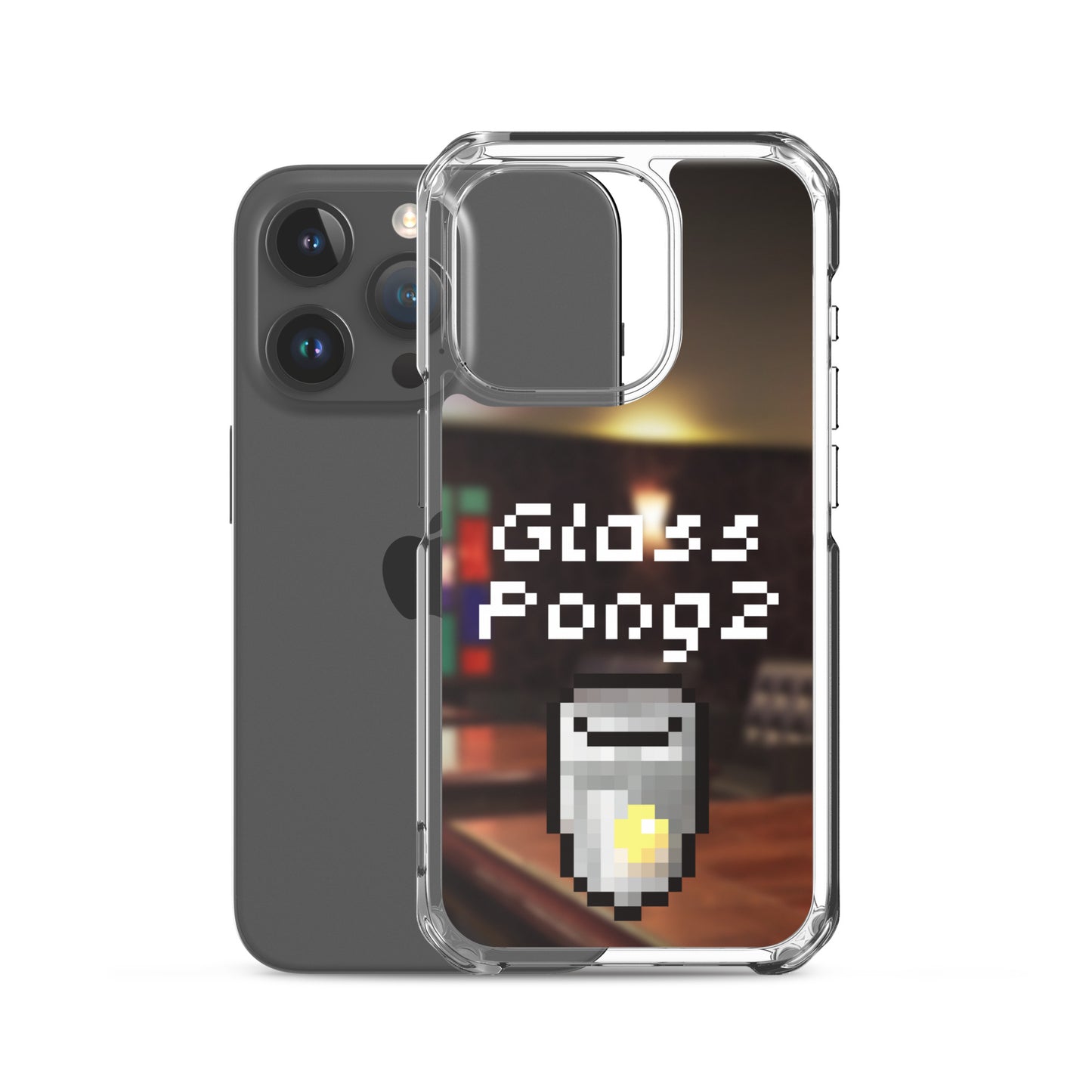 Glass Pong2 dot iPhoneケース(背景あり)