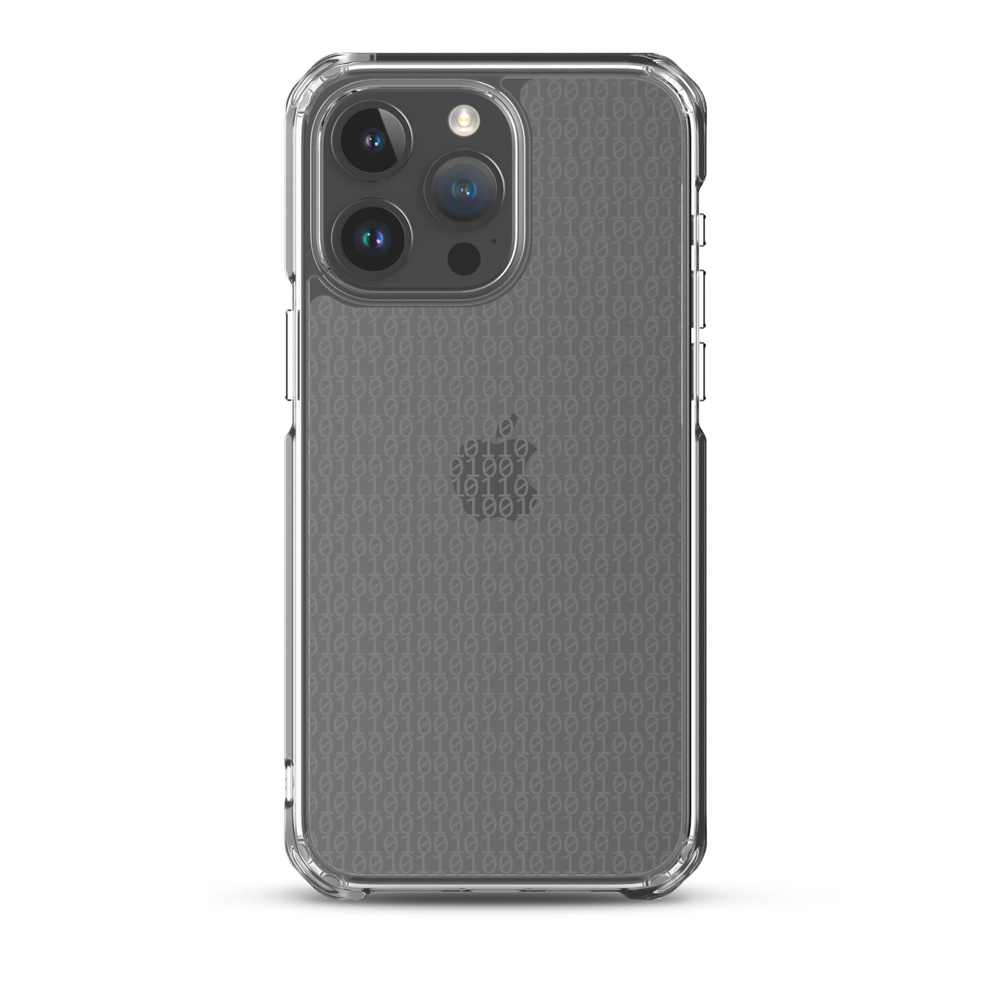 物質をデジタル出力すると。(カラー:クリア)2進数iPhoneケース