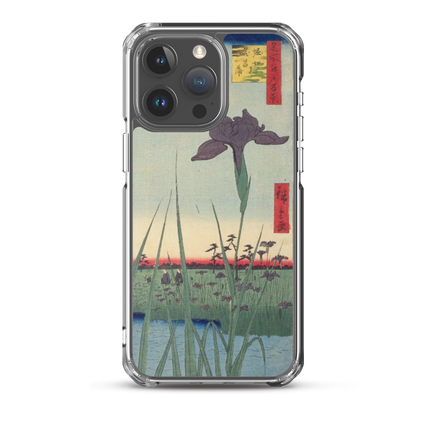 大正レトロ あやめ iPhoneケース