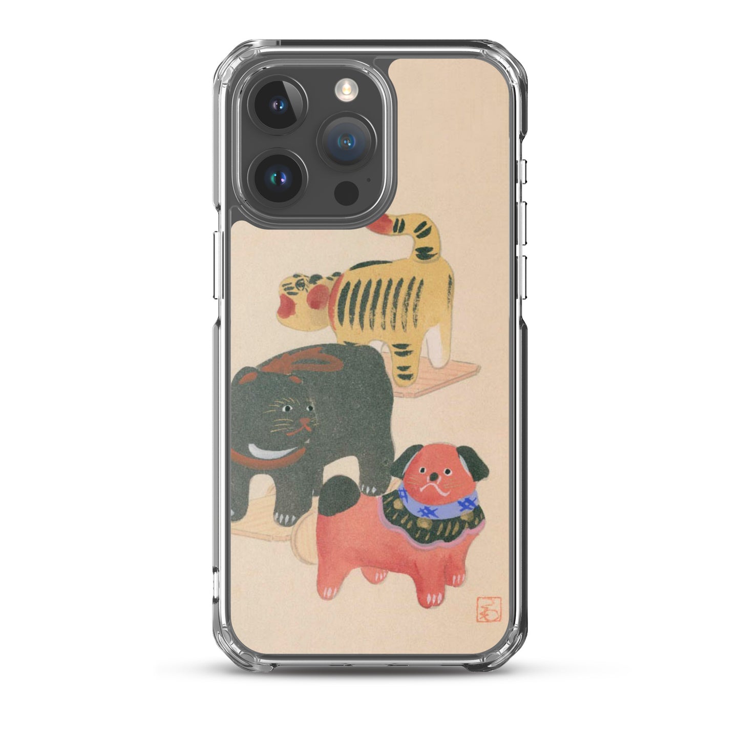 大正レトロ おもちゃ柄 iPhoneケース