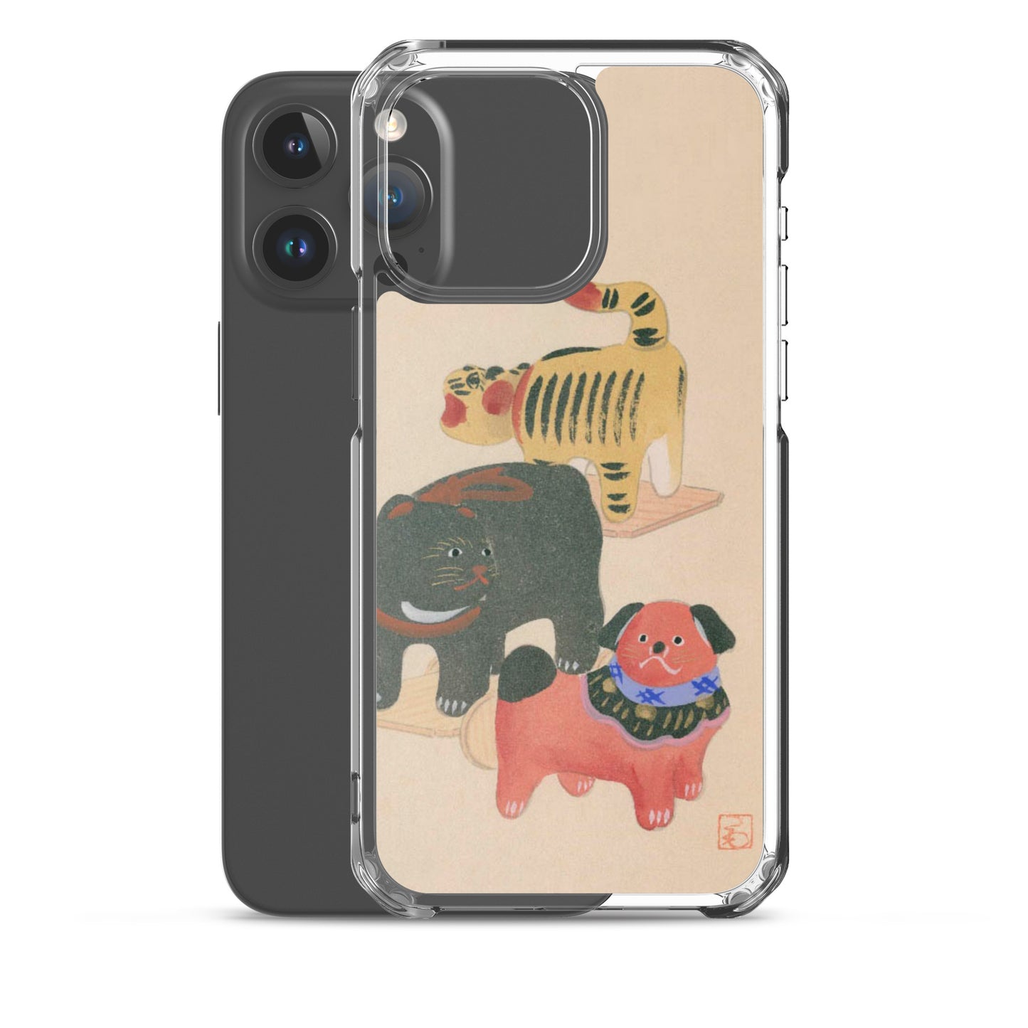 大正レトロ おもちゃ柄 iPhoneケース