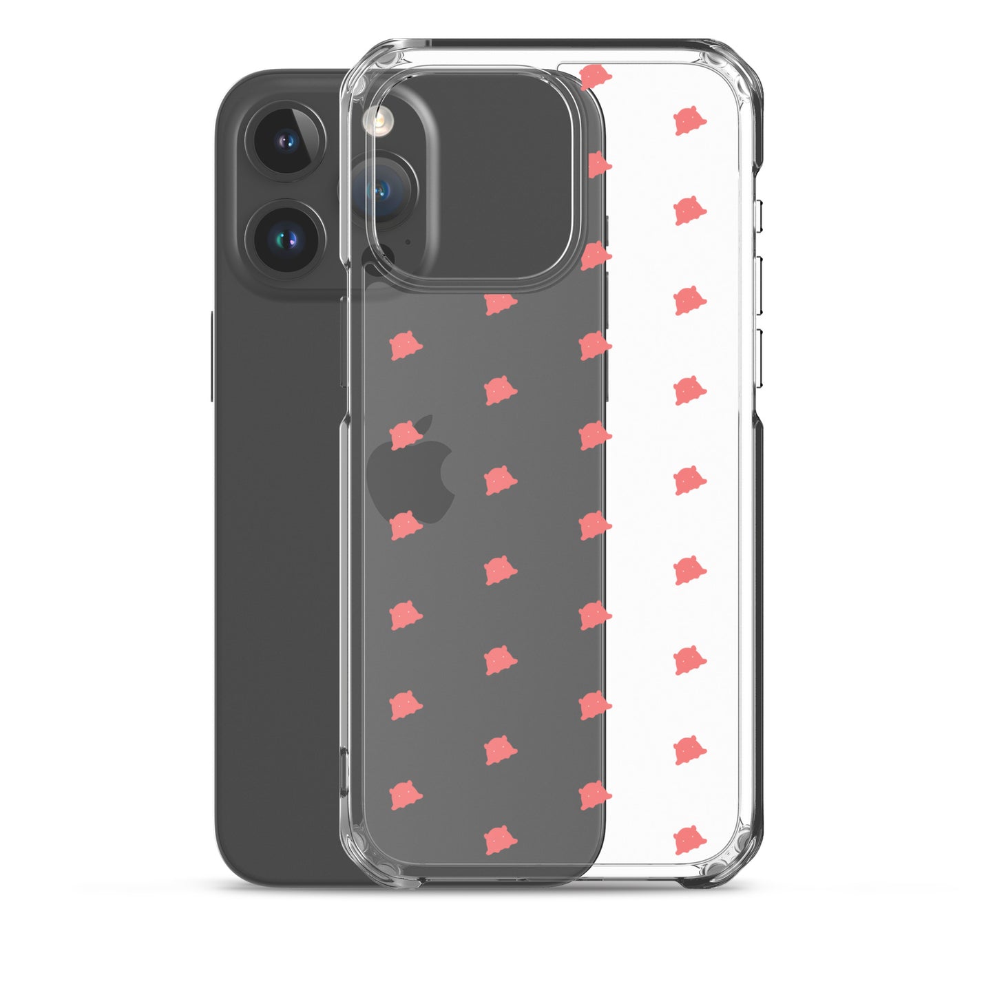 めんだこシルエットパターンiPhoneケース