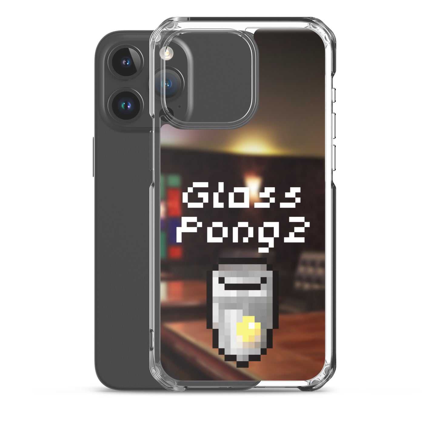 Glass Pong2 dot iPhoneケース(背景あり)