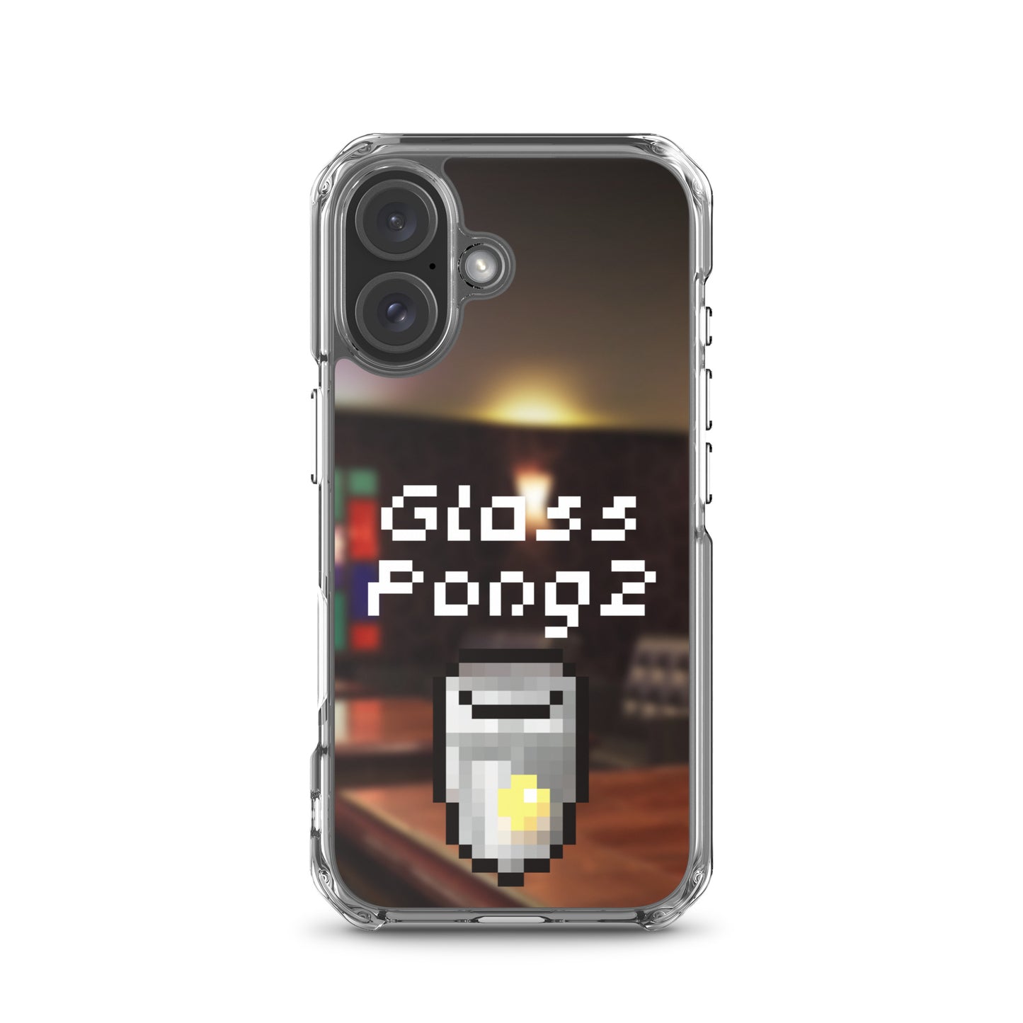 Glass Pong2 dot iPhoneケース(背景あり)