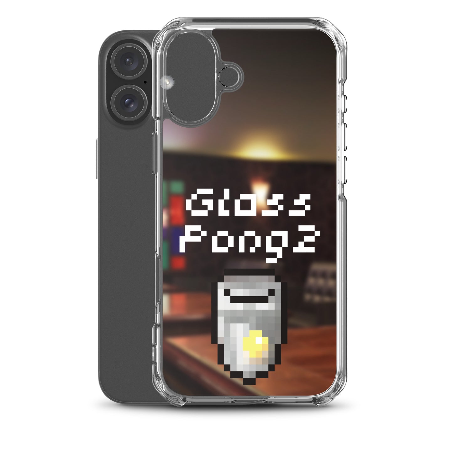 Glass Pong2 dot iPhoneケース(背景あり)