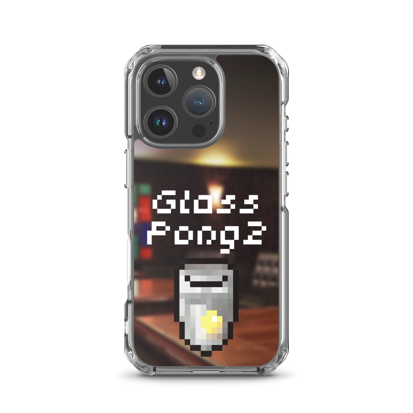 Glass Pong2 dot iPhoneケース(背景あり)