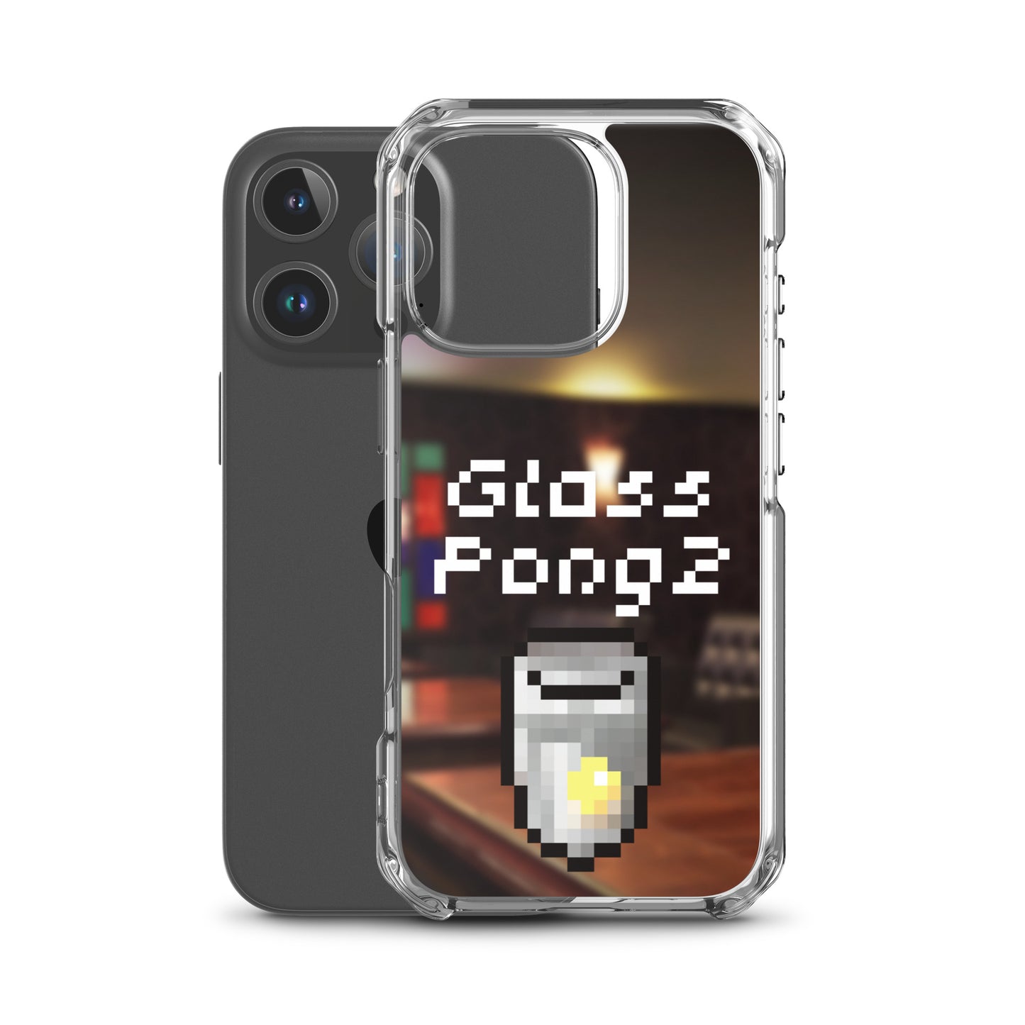 Glass Pong2 dot iPhoneケース(背景あり)