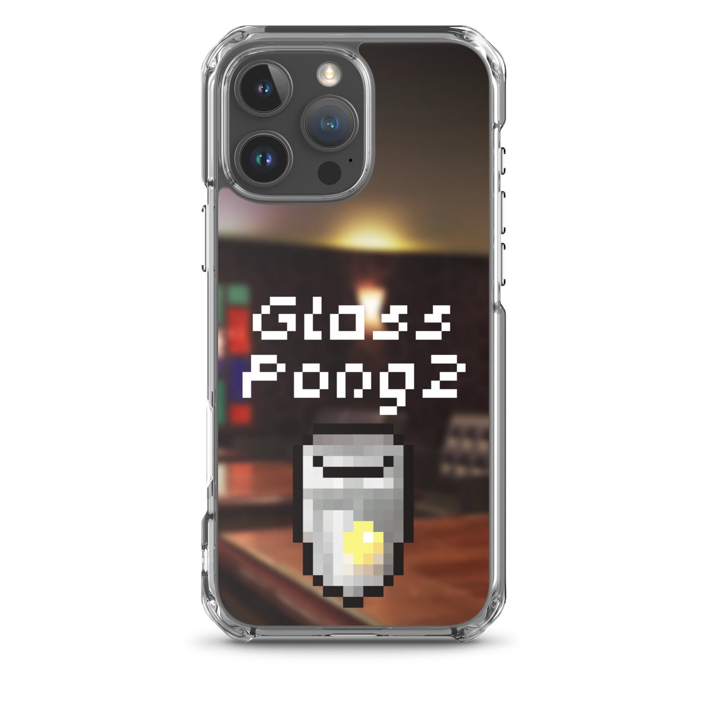 Glass Pong2 dot iPhoneケース(背景あり)