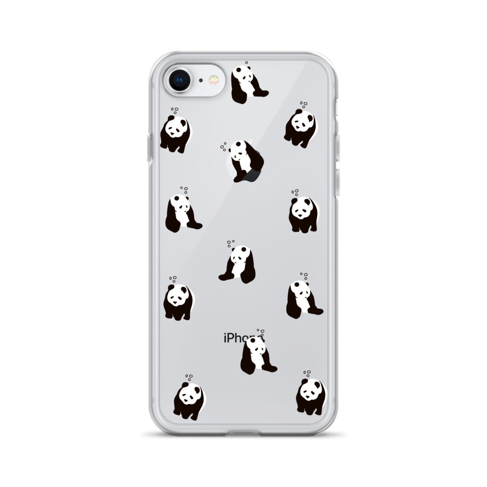 パンダ 眠たい iPhoneケース