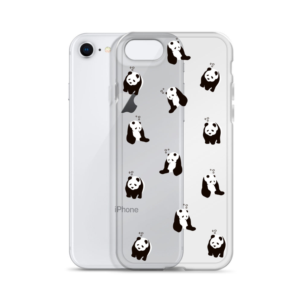 パンダ 眠たい iPhoneケース