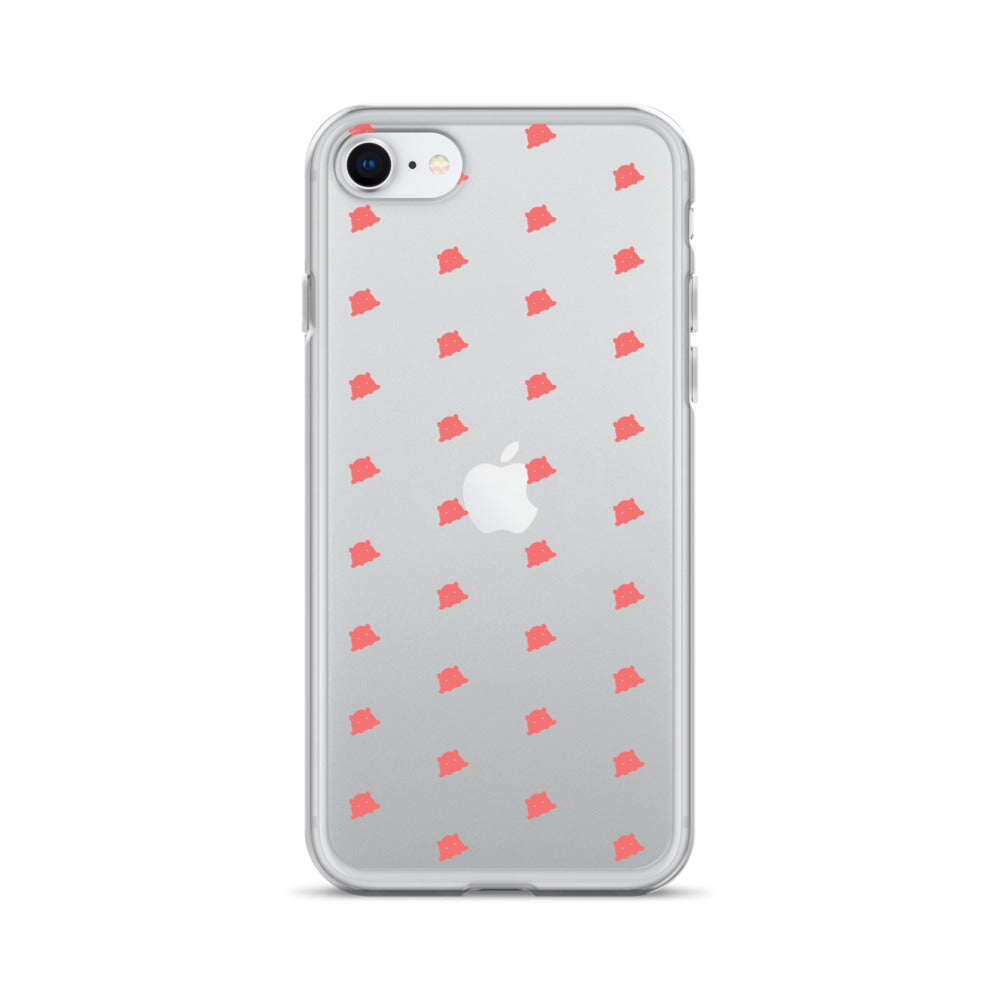 めんだこシルエットパターンiPhoneケース