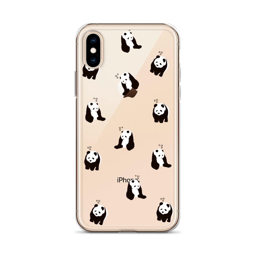 パンダ 眠たい iPhoneケース