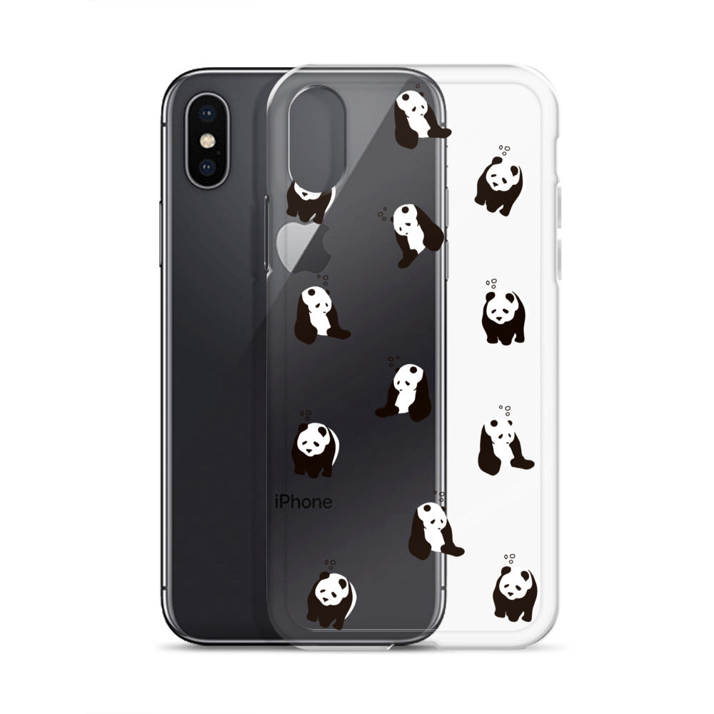 パンダ 眠たい iPhoneケース