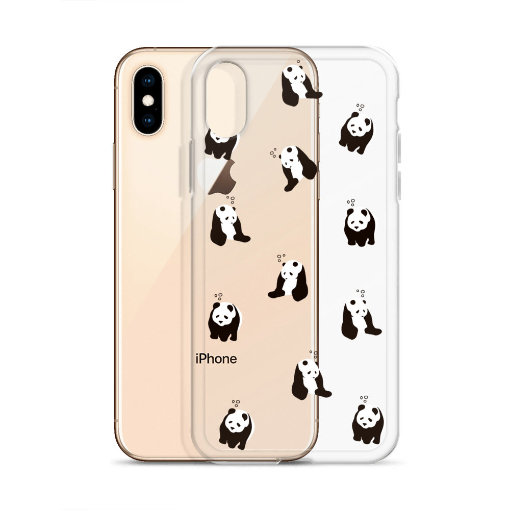 パンダ 眠たい iPhoneケース