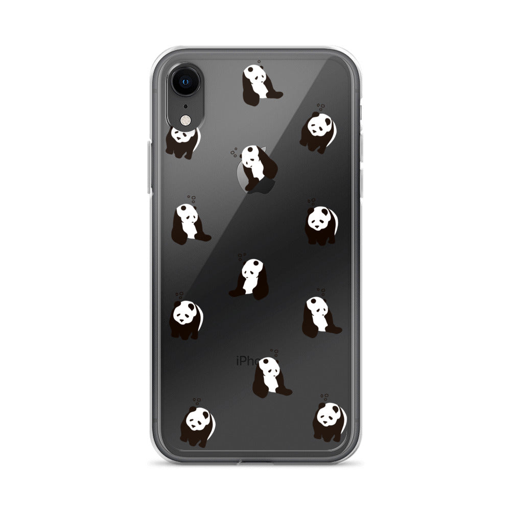 パンダ 眠たい iPhoneケース