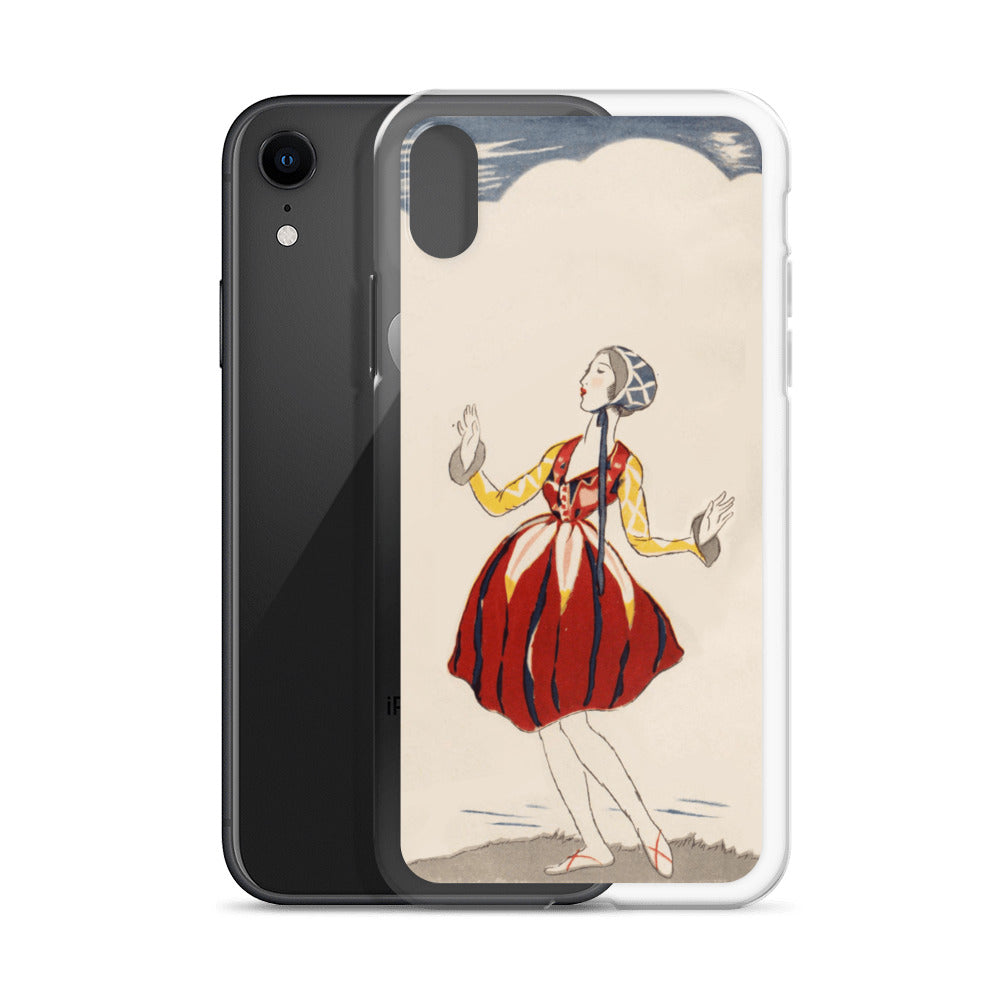 大正レトロ 竹久夢二柄 iPhoneケース