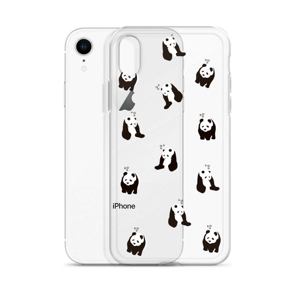 パンダ 眠たい iPhoneケース