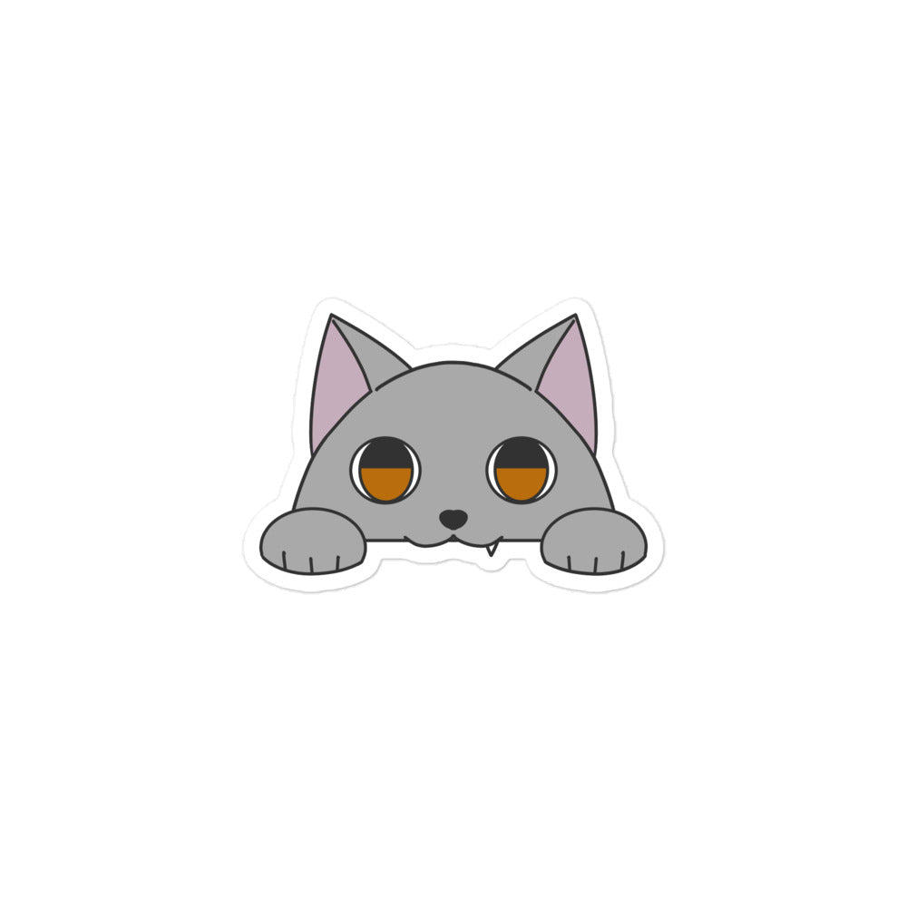 ポッケねこ ロシアンブルー ステッカー