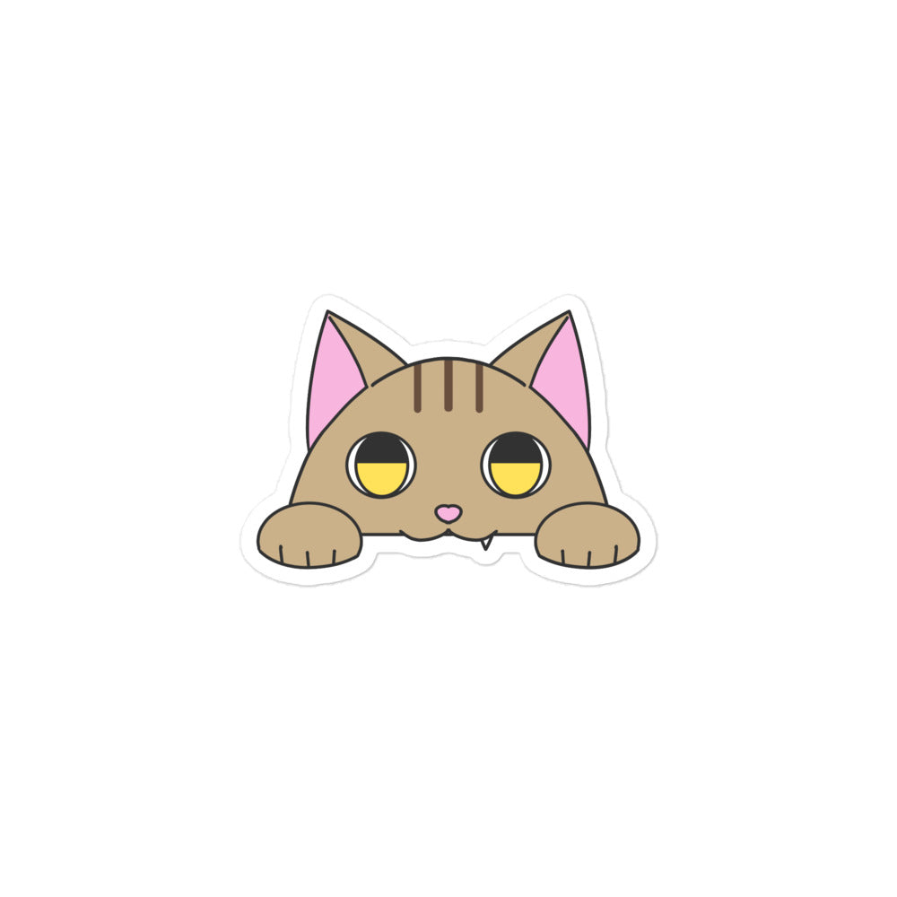ポッケねこ 茶トラ ステッカー