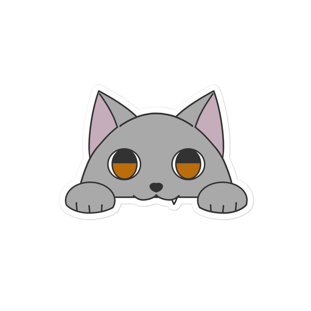 ポッケねこ ロシアンブルー ステッカー
